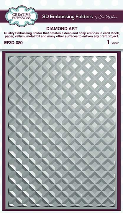 SO: Creative Expressions Sue Wilson 3D Embossing Folder Diamond Art