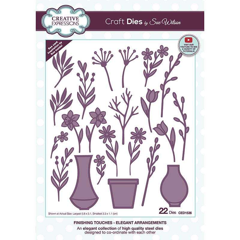 Creative Expressions Sue Wilson Craft Die Finishing Touches Elegant Arrangements