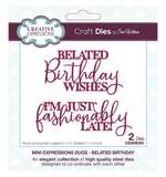 Creative Expressions Sue Wilson Craft Die Mini Expressions Duos Belated Birthday