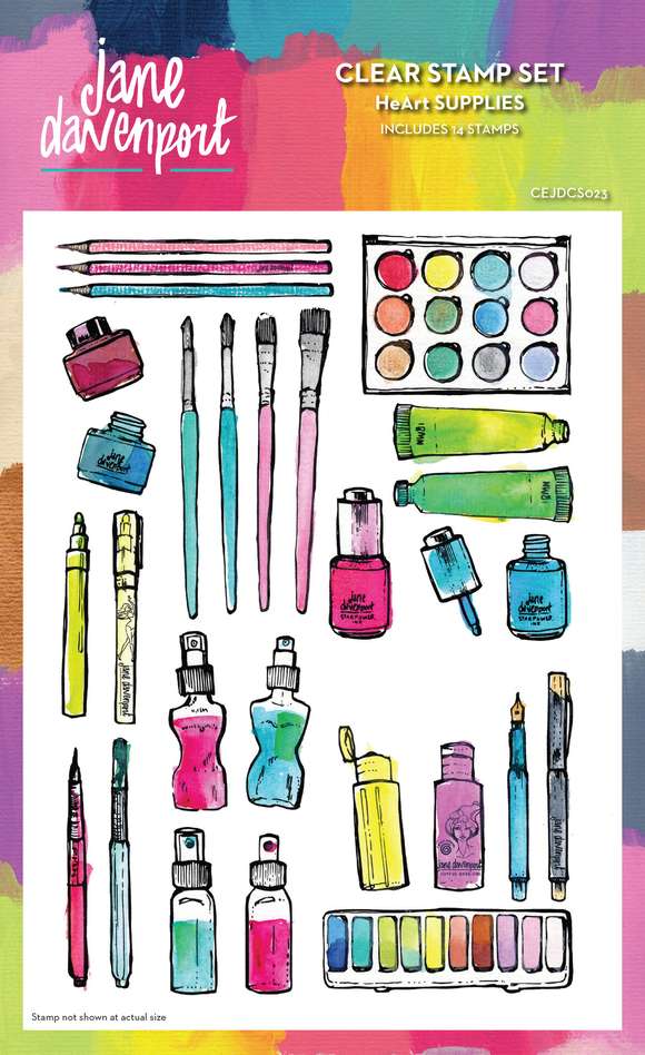 Creative Expressions Jane Davenport Clear Stamp Set HeArt Supplies