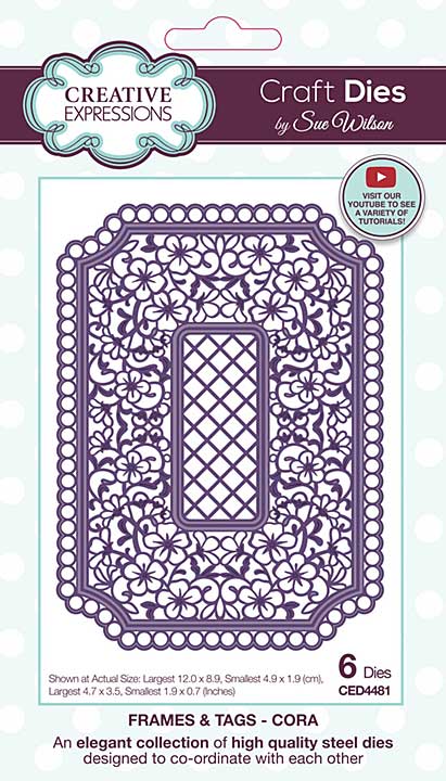 Creative Expressions Sue Wilson Frames Tags Cora C