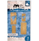 Spellbinders Media Mixage Blanks - Hearts Three