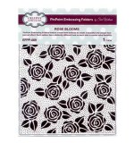 Emboss Folder Rose Blooms PinPoint 190mm x 145mm