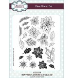 Wintery Flowers and Foliage A5 Clear Stamp Set
