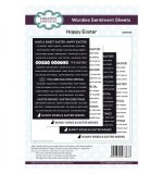 Creative Expressions Wordies Sentiment Sheets 6x8 Inch Happy Easter (4pcs) (CEW015)
