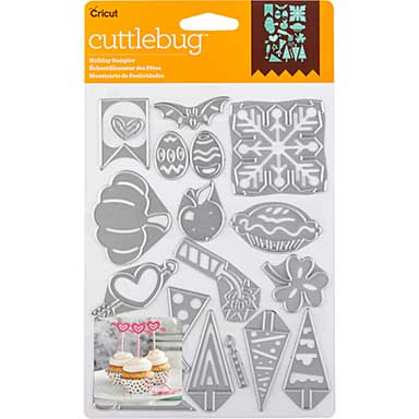 Cuttlebug Cut and Emboss Die - Holiday Sampler, 20pk