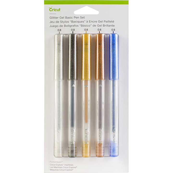 SO: Cricut Gel Pen Set - Glitter Basic (0.8mm 5pk)