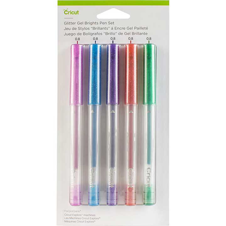 SO: Cricut Gel Pen Set - Glitter Brights (0.8mm 5pk)