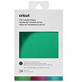 Cricut Foil Transfer Sheets - Jewel (Aqua, Purple, Emerald, 24 sheets, 4 x 6)