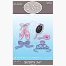 SO: Sizzix Sizzlits Set 4pk S - Girly Stuff Set [D]