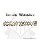 SO: Sizzix Decorative Strip - Santas Workshop Alphabet [D]