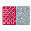 Embossing Folders - Flowers Stars and Swirls Set