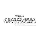 SO: Sizzix Decorative Strip Alphabet - Typeset