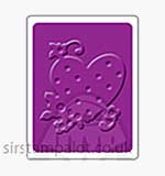 Singlz Embossing Folder - Heart with Dots and Flowers [S]