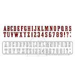 SO: Decorative Strip Die - Wanted Alphabet