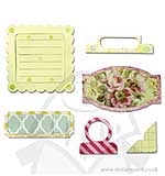 SO: Sizzix Thinlits Die Set 6PK - Echo Park - For the Record [D]