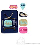 Thinlits Die Set 7PK - Retro TV by Rachael Bright Thinlits Die Set 7PK - Retro TV by Rachael Bright