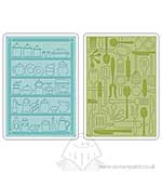 Textured Impressions Embossing Folders - Retro Kitchen Set [D]