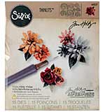 SO: Sizzix Thinlits Dies - Spiral Flowers and Quilling Tool (Tiny Tattered Florals) by Tim Holtz (15pk) [D]