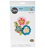 SO: Sizzix Thinlits - Stitchy Flowers and Leaf by Eileen Hull (13pk)