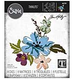 Sizzix Thinlits Dies By Tim Holtz 8pk - Brushstroke Flowers #2