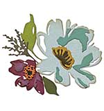 Sizzix Thinlits Dies By Tim Holtz 5pk - Brushstroke Flowers #3