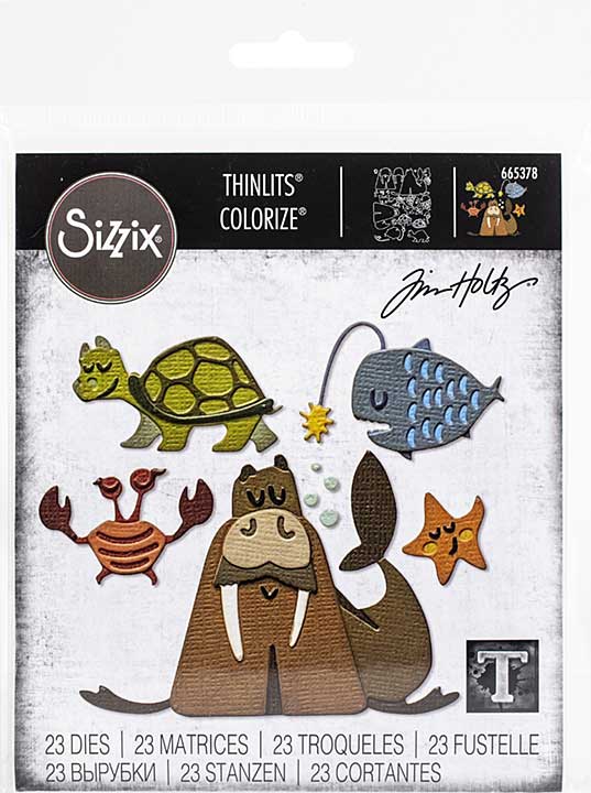 SO: Sizzix Thinlits Dies By Tim Holtz 23pk - Under The Sea #2 Colorize