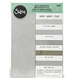 SO: Sizzix Surfacez Opulent Cardstock Pack 8x11.5 50pk - Silver