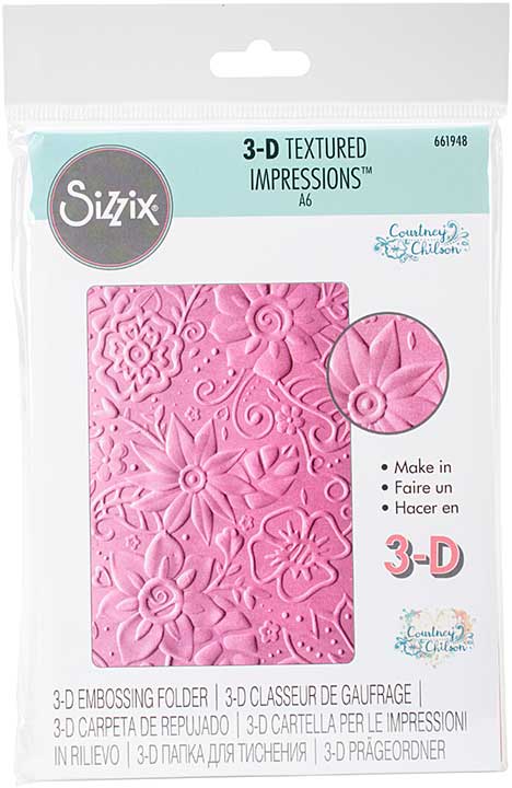 Sizzix 3D Textured Impressions By Courtney Chilson -  Bohemian Botanicals