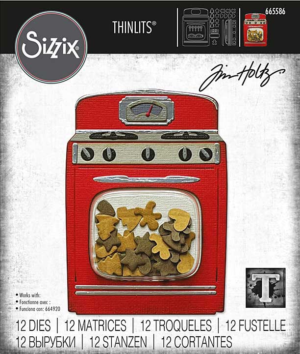 SO: Sizzix Thinlits Dies By Tim Holtz 12pk - Retro Oven