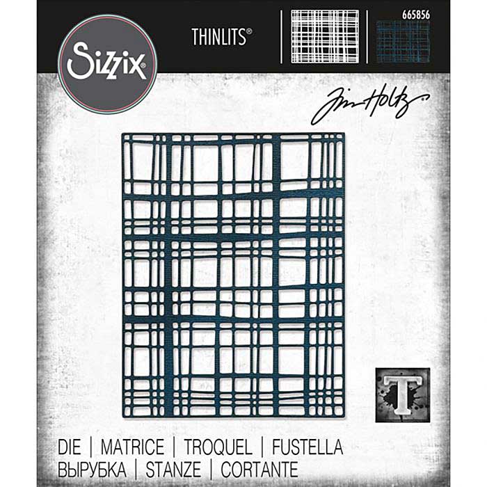Sizzix Thinlits Die By Tim Holtz - Simple Plaid