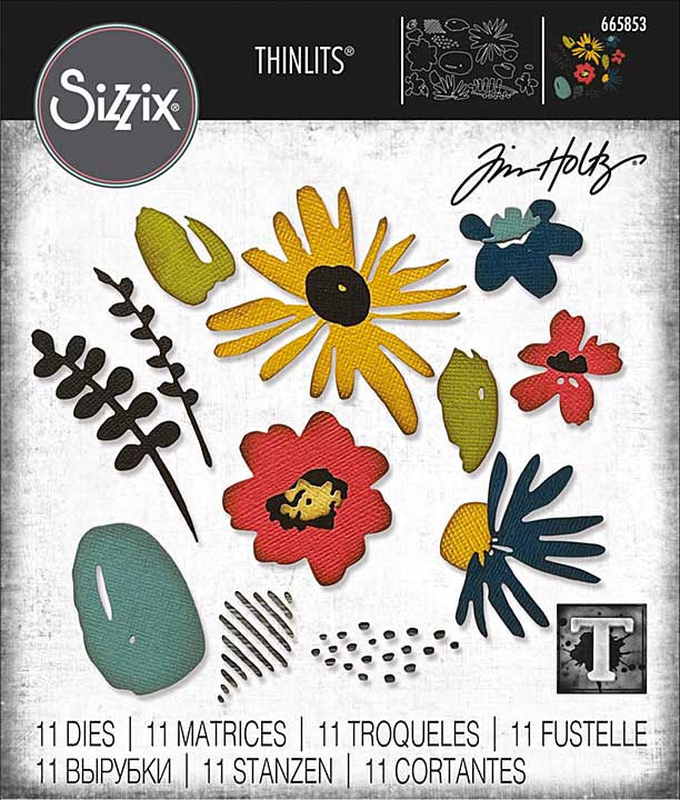 Sizzix Thinlits Dies by Tim Holtz - Modern Floristry (11pk)
