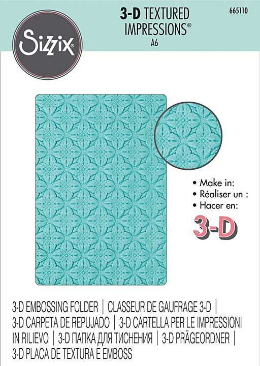 SO: Sizzix 3-D Textured Impressions - Floral Pillows Embossing Folder