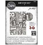 Sizzix 3D Texture Fades - Numbered Embossing Folder by Tim Holtz