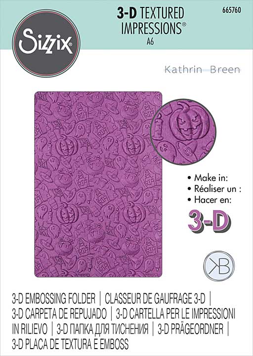 SO: Sizzix 3D Textured Impressions - Halloween Elements by Kath Breen