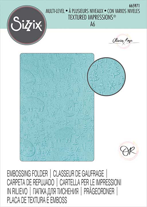 SO: Sizzix Multi-Level Textured Impressions - Nordic Pattern by Olivia Rose