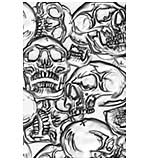 SO: Sizzix 3D Texture Fades Embossing Folder - Skulls by Tim Holtz