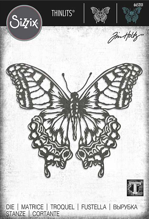 Sizzix Thinlits Die By Tim Holtz - Perspective Butterfly