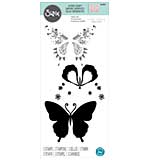 Sizzix Layered Clear Stamps Set 3PK - Decorated Butterfly by Lisa Jones