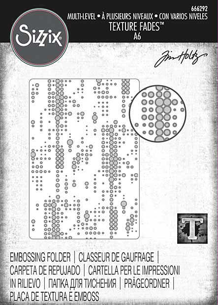 SO: Sizzix Multi-Level Texture Fades Embossing Folder - Dotted by Tim Holtz