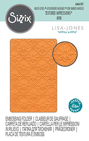 Sizzix Multi-Level Textured Impressions Embossing Folder - Mini Mosaic by Lisa Jones