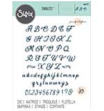 Sizzix Thinlits Die - Scripted Alphabet by Jennifer Ogborn
