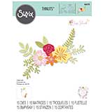 Sizzix Thinlits Die Set 15PK - Floral Cluster by Jess Slack
