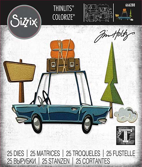 SO: Sizzix Thinlits Die Set 25PK - Road Trip, Colorize by Tim Holtz