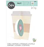 Sizzix Thinlits Die Set 8PK - Card, Cafe by Jen Long