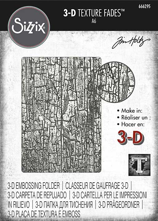 SO: Sizzix 3-D Texture Fades Embossing Folder - Cracked by Tim Holtz