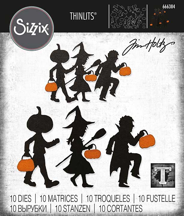 Sizzix Thinlits Die Set 10PK - Halloween Night by Tim Holtz