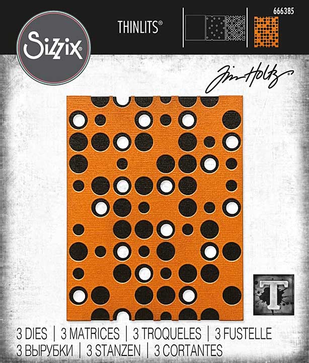 Sizzix Thinlits Die Set 3PK - Layered Dots by Tim Holtz