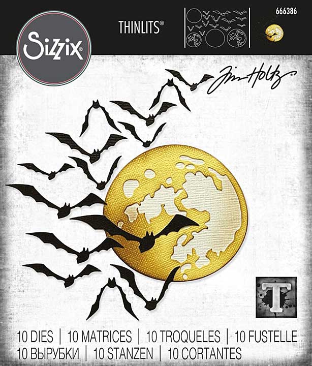 SO: Sizzix Thinlits Die Set 10PK - Moonlight by Tim Holtz