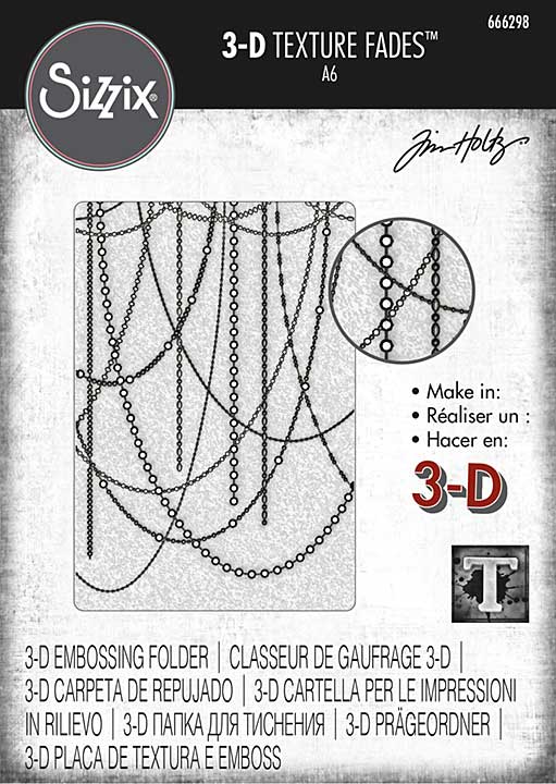 SO: Sizzix 3D Texture Fades Embossing Folder By Tim Holtz - Sparkle